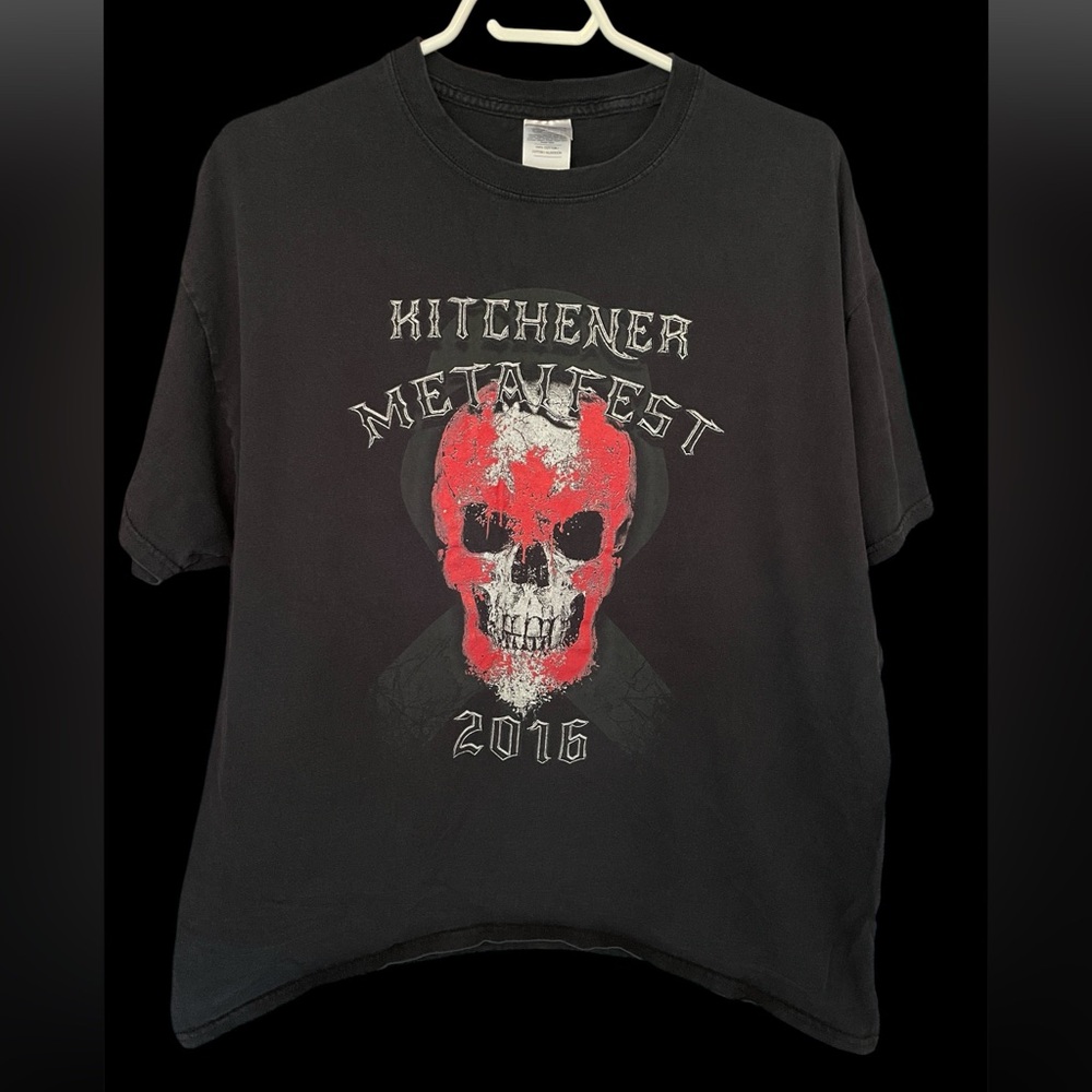 Black, XL Kitchener Metal Fest 2016 T-shirt